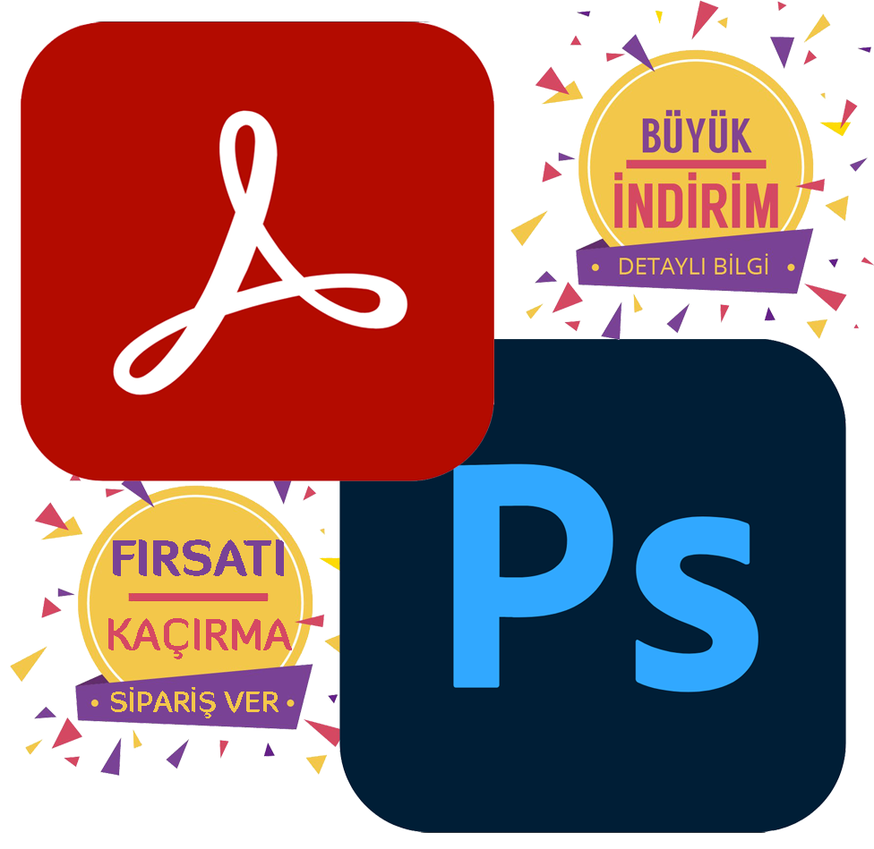 Adobe Photoshop ve Acrobat Lisans Görüntüsü